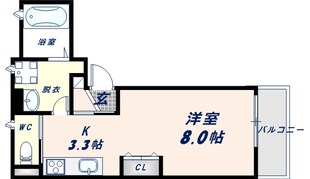 クリエオーレ上小阪の物件間取画像